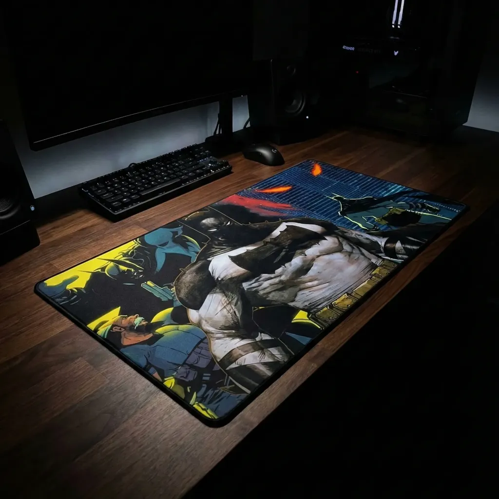 Batman comic style Desktop mat by urbanrat