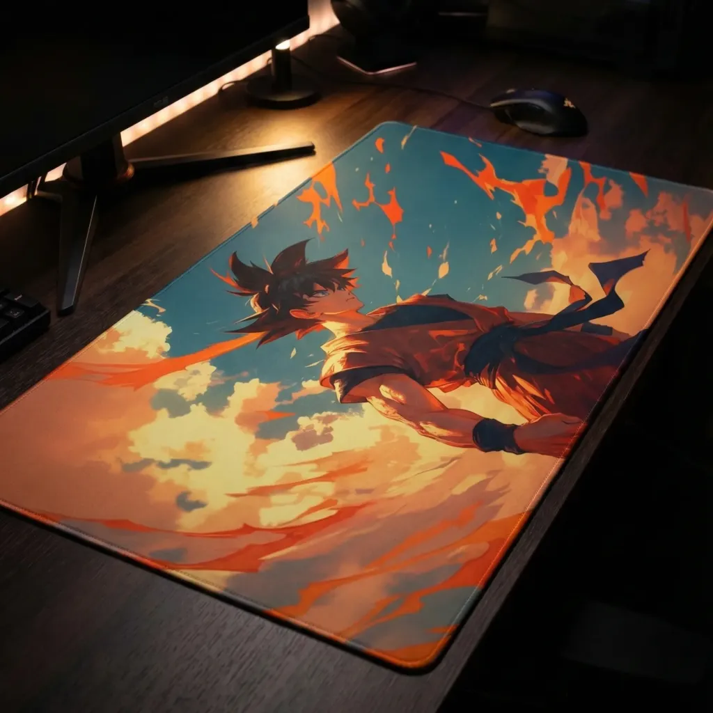 Goku classic Desktop mat by Urbanrat