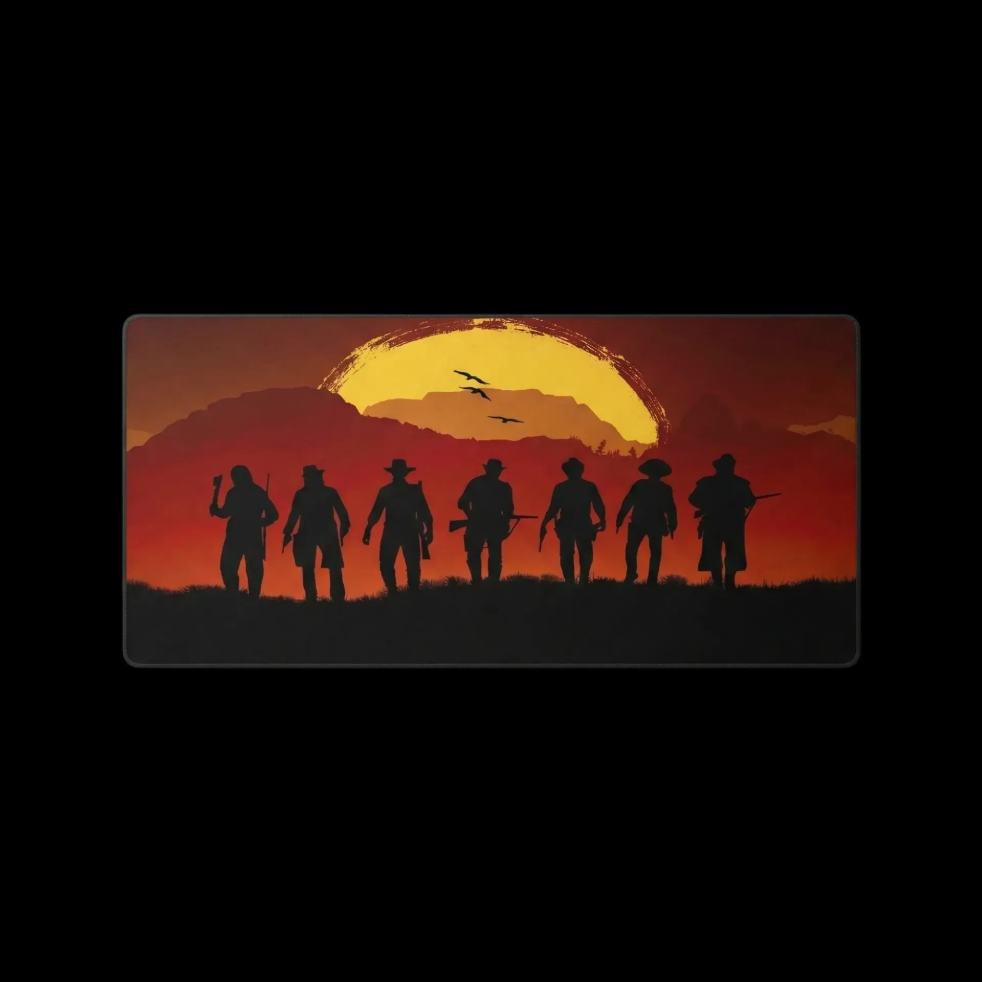 Red Death Redemption (RDR) Crew Desktop mat by Urbanrat