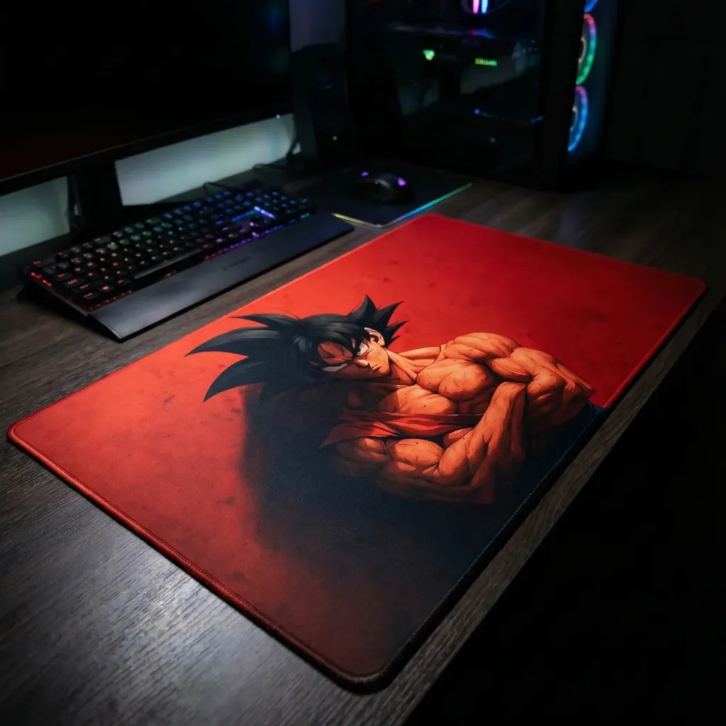 Goku Classic Desktop mat by urbanrat